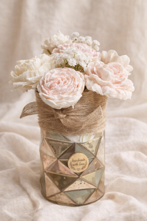 Soy Candle Bouquet with Tea Lights in Mug