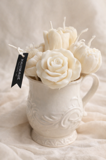Soy Candle Bouquet with Tea Lights in Mug